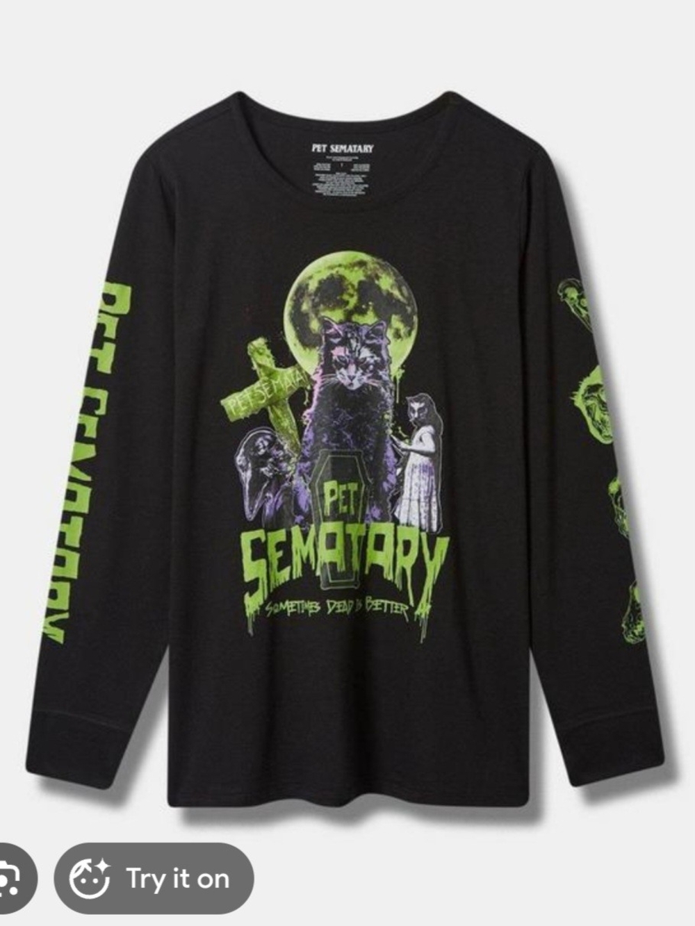 Torrid *Rare* Pet Sematary Long Sleeve Tee